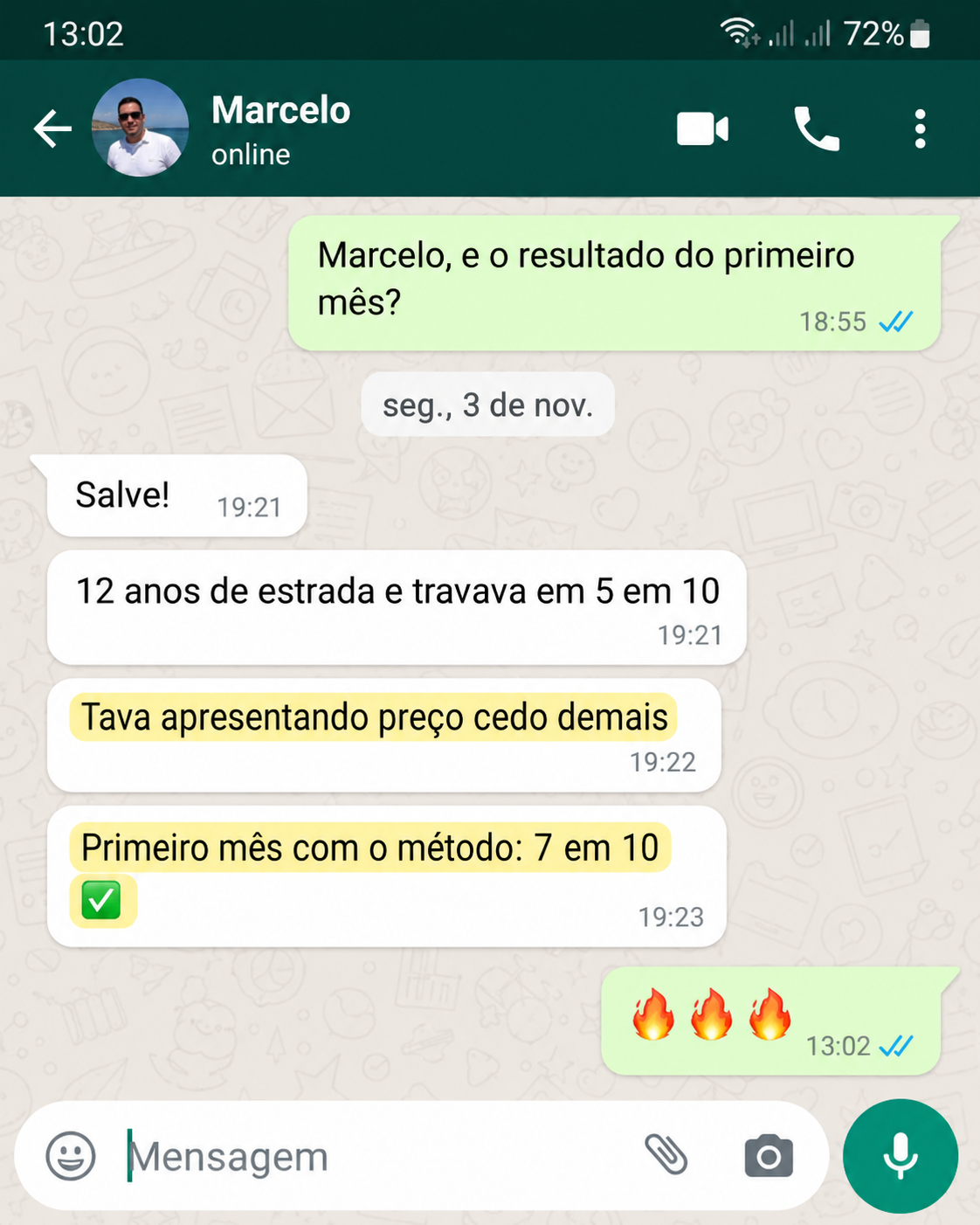 Depoimento de Marcelo