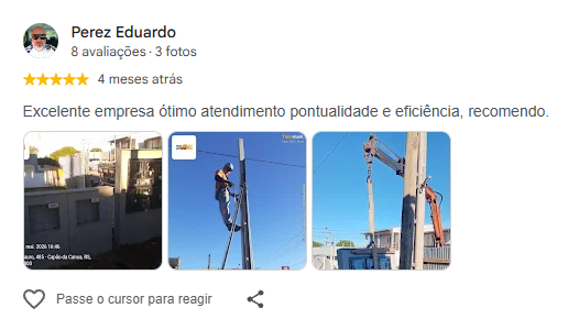Avaliação de Perez Eduardo no Google