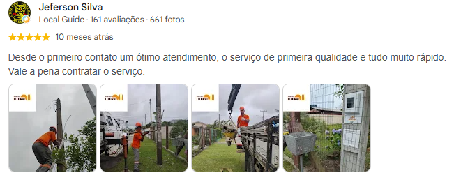 Avaliação de Jeferson Silva no Google